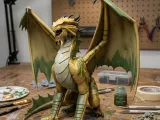 D&D Bronze Dragon Miniature-1