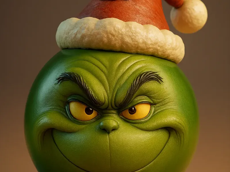 Christmas Grinch bauble 