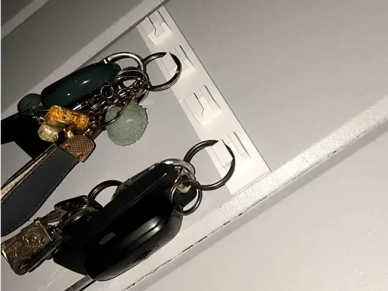 Muursleutelhouder – 4 geïntegreerde haken