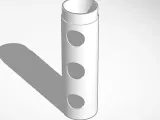 80mm x 275mm Hydroponic Pipe M-F-0