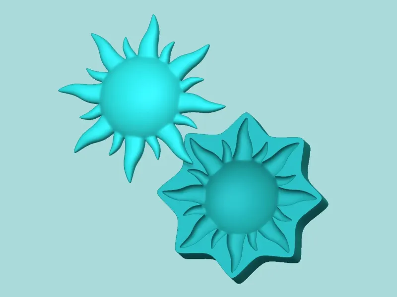 Sun Mold - Silicon Maker Template