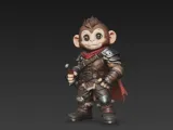 Cute Monkey Warrior-1