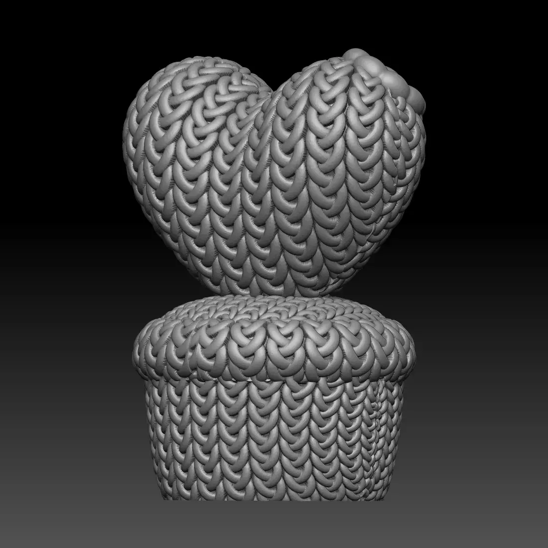 Knitted Heart Plant