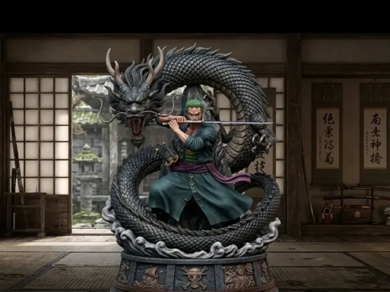 Roronoa Zoro: El Guardián del Dragón (Estatua de Colección)