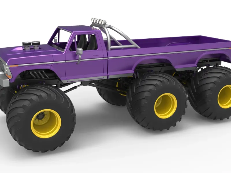 Monster Truck 6x6 concept Version 2 Scale 1:25