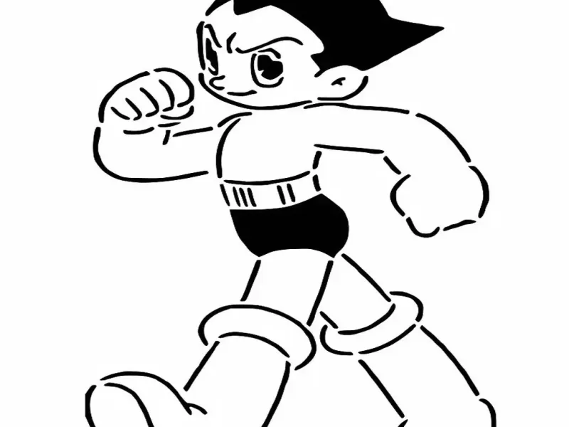 Astroboy stencil