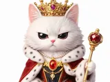 Pieza de ajedrez Reyna gata-0