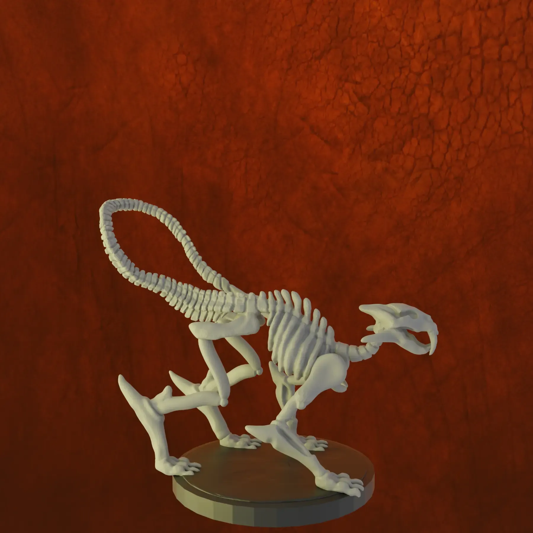 Animated animal skeleton