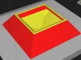 Ancient Pyramid Secret Box, Wave Pattern - 3D Printable Deco-5
