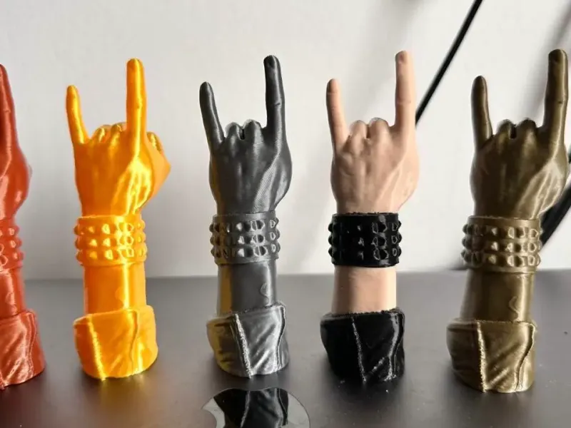 THE HAND OF ROCK - Hand gesture and arm trophy support stand
