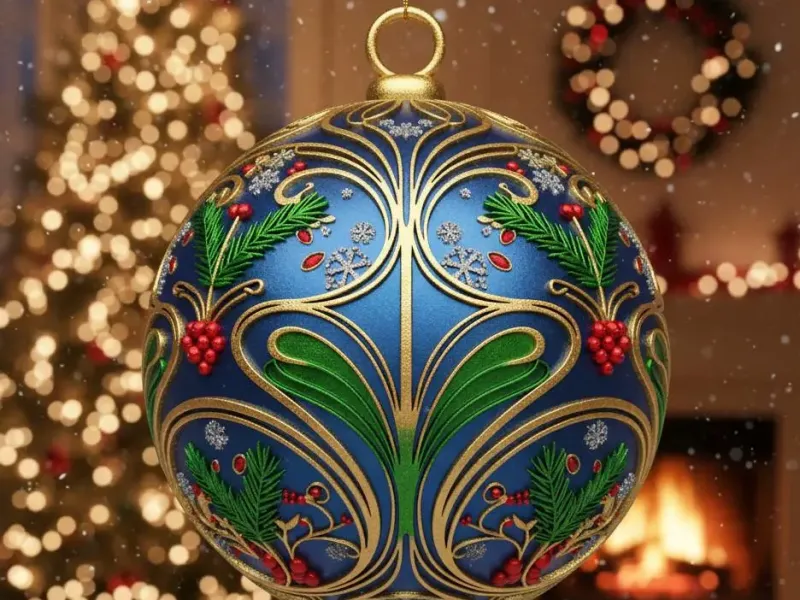 Christmas bauble/bola navideña 16