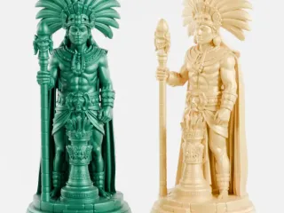 King Mayan Empire Chess Set 3MF