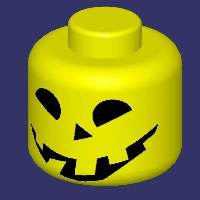 Halloween LEGO egg cup - coquetier LEGO Halloween