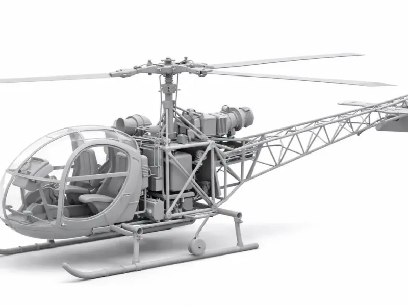 helicoptero destruido