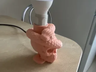 Skull with snakes lithophane lamp