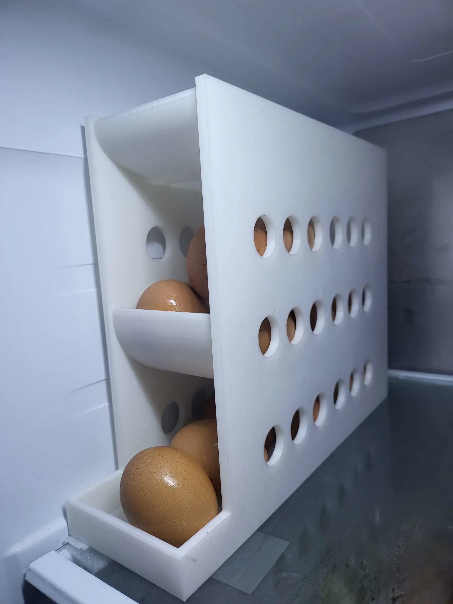 Dispensador de huevos - Bandeja de almacenamiento vertical