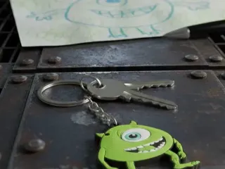 Mike wazowski, monster inc, llavero, keychain