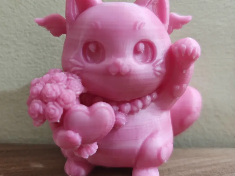 Valentines Lucky Cat