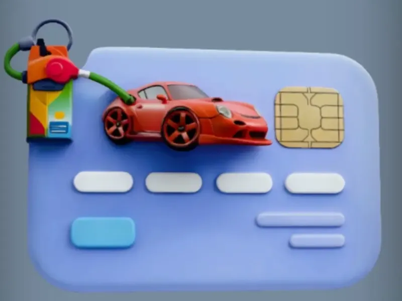 Petrol Card Keyring 