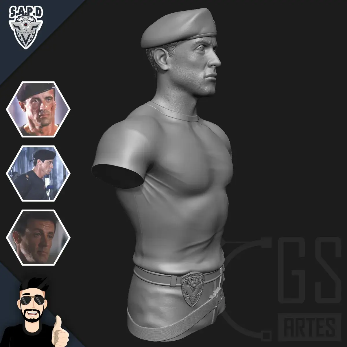 JOHN SPARTAN (Sylvester Stallone) - DEMOLITION MAN