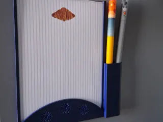 Shoppinglist holder with pen