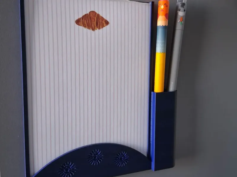 Shoppinglist holder with pen