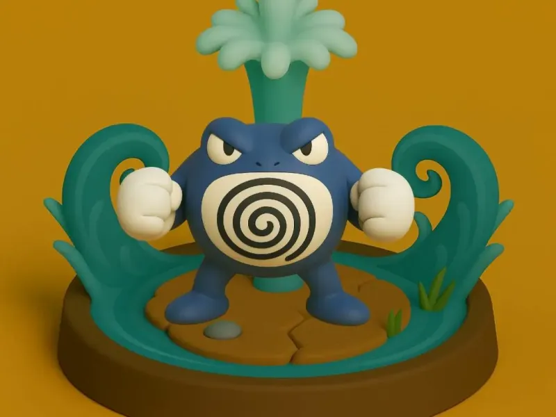 Pokemon battle style - Poliwrath #062