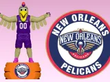 NBA - NEW ORLEANS PELICANS BASKETBALL MASCOT STATUE - 3D PRI-0