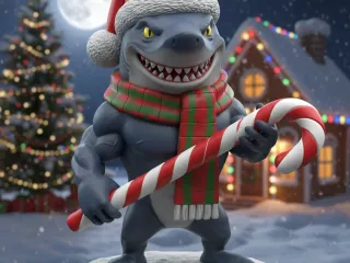christmas shark