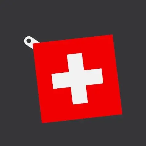 CH - SWITZERLAND KEYCHAIN
