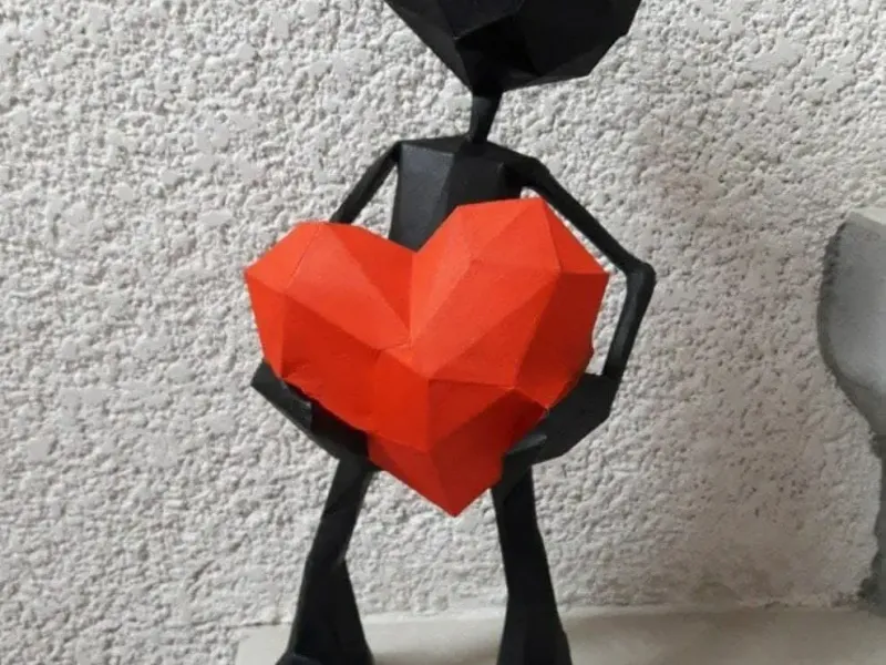 Chico Corazón ❤️ Papelcraft 