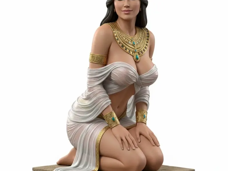 Egyptian Kneeling Lean-Forward Pose
