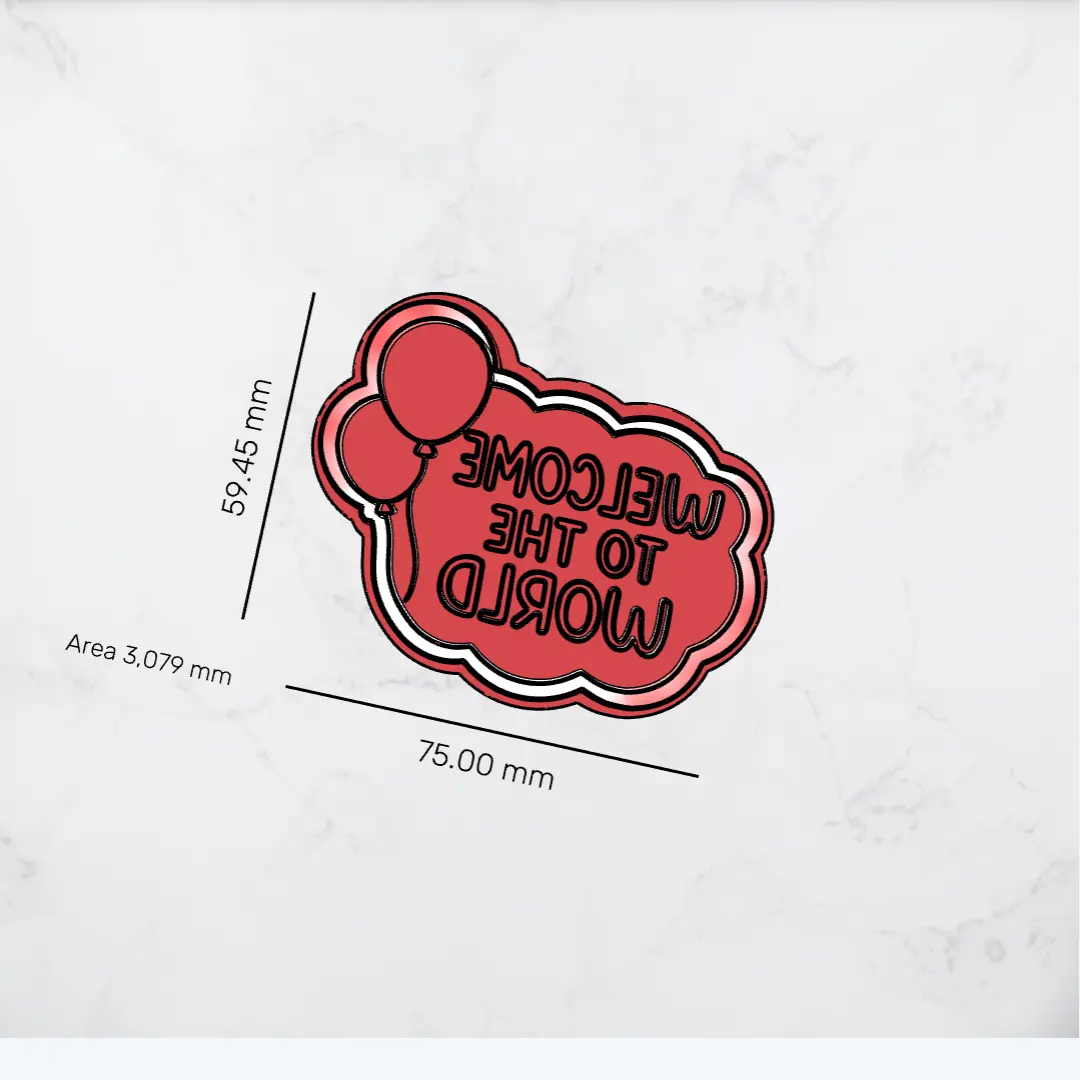 Welcome to the World New Baby Cookie Cutter