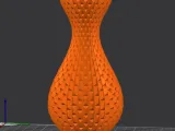 vase with rectangular patternc-0