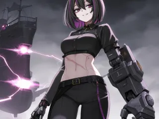 cyborg cat girl