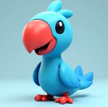 Cute parrot