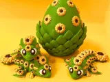 Flexi Sunflower Dragon And Egg Box.-7