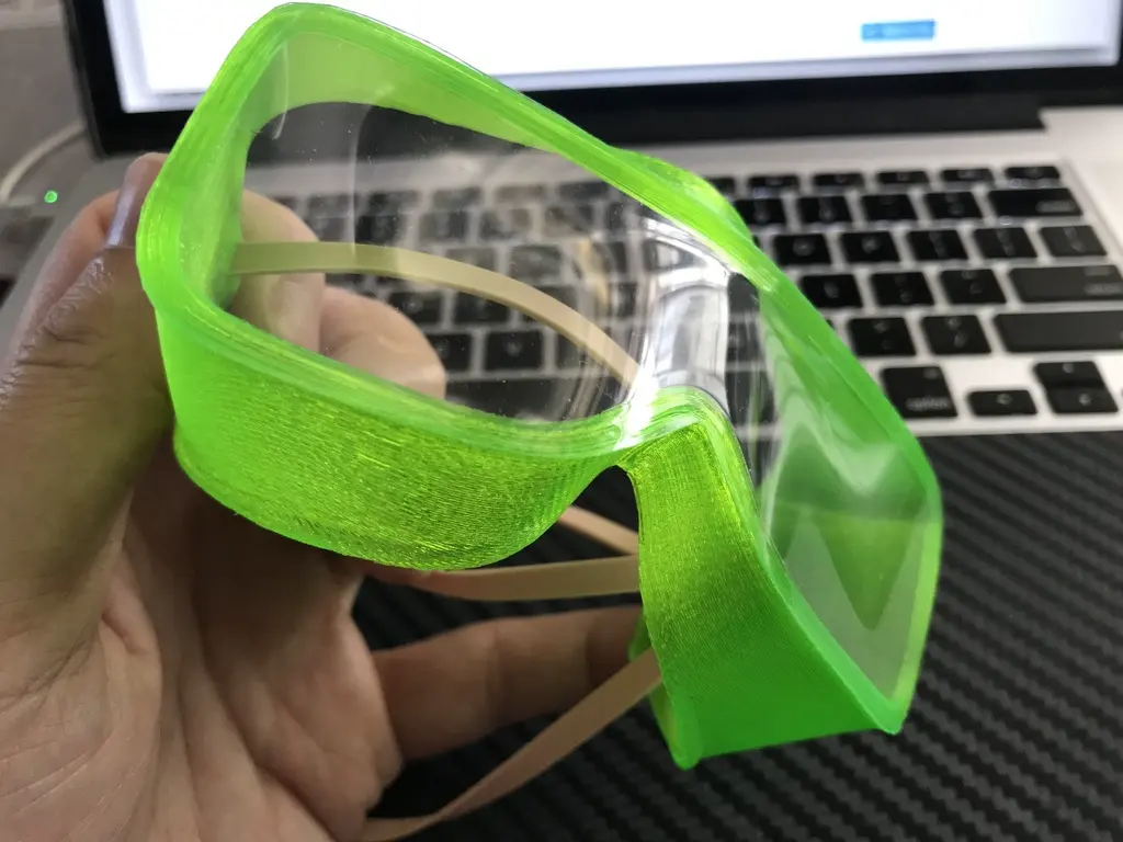 Flexible Goggles Optimised for 3DP [Print on Transparent Fil