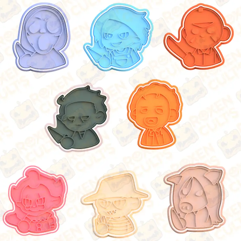 Horror characters halloween cookie cutter set of 8