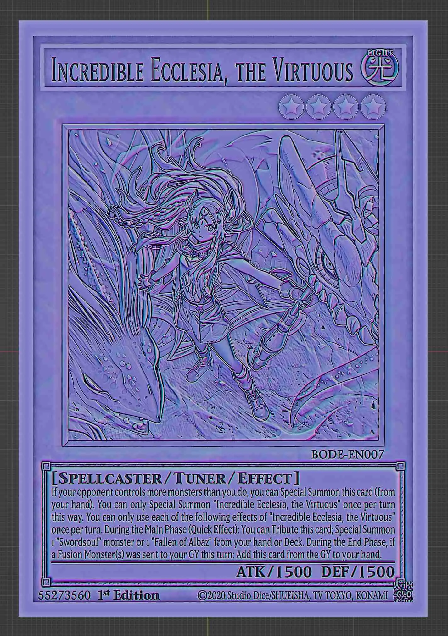 INCREÍBLE ECCLESIA, LA VIRTUOSA - YUGIOH