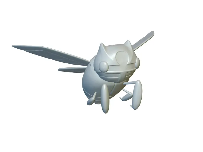 Pokemon Ninjask #291 - Pronto per la stampa 3D!