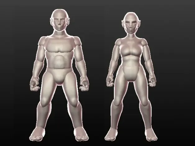Sculptris Dummies: Elfen