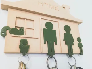 Simple Home magnetic key holder