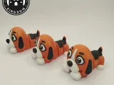 Flexi Tiny Beagle, Keycahin version and 3mf files included-7