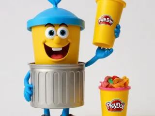 TRASH CAN MASCOT