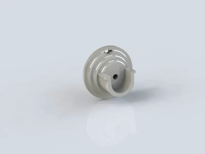 soporte para tubo de clóset en U