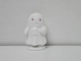 Friendly Ghost Holding Mini Ghost Figure