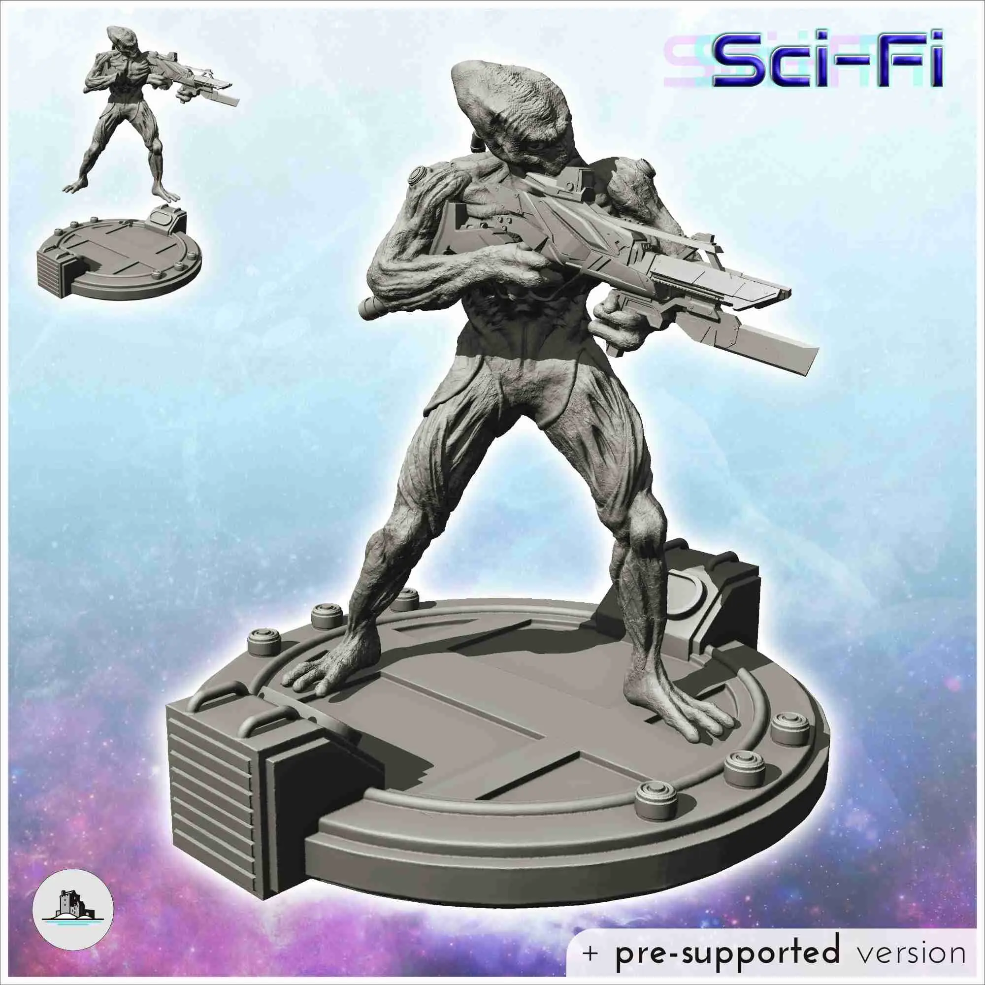 Sci-Fi alien figures pack No. 2 - science fiction miniatures