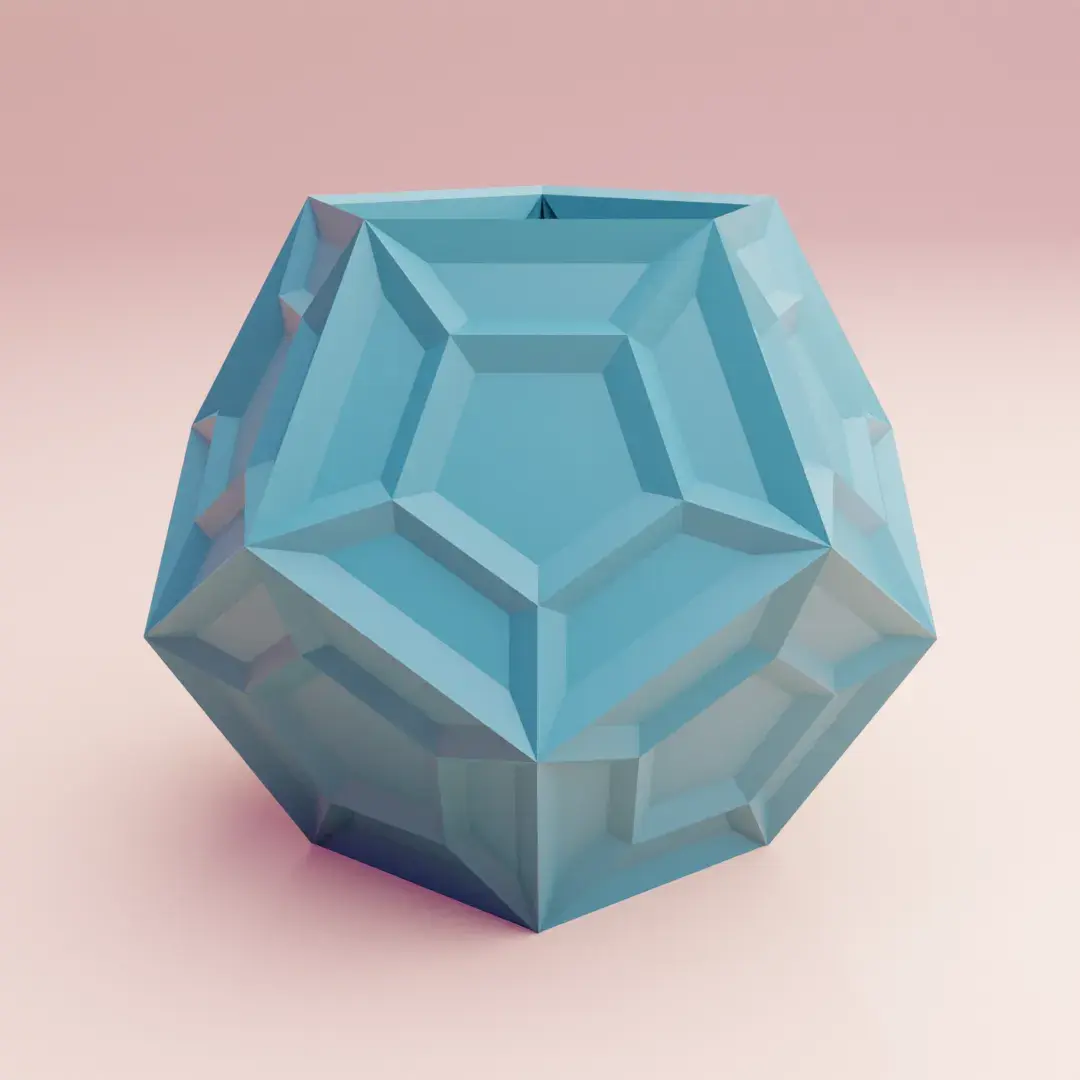cool dodecahedron pencil holder idea