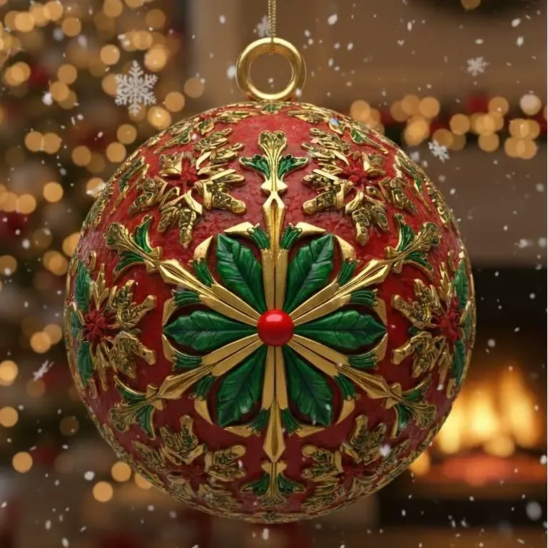 Christmas bauble/bola navideña 11
